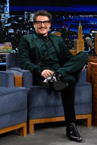 THE TONIGHT SHOW STARRING JIMMY FALLON -- Episode 1791 -- Pictured: Actor Pedro Pascal during an interview on Thursday, February 2, 2023 -- (Photo by: Todd Owyoung/NBC via Getty Images)