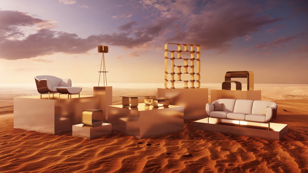 Design pieces from the Shurouq collection by FROMM.
