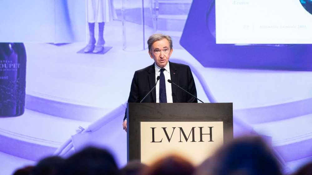 Bernard Arnault at the LVMH annual general meeting