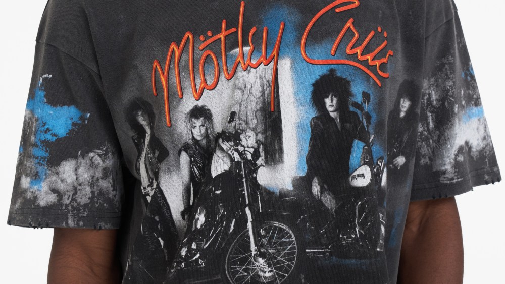 A look from the Represent x Mötley Crüe capsule.