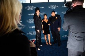 Karlie Kloss, Emma Grede and Sergio Hudson.