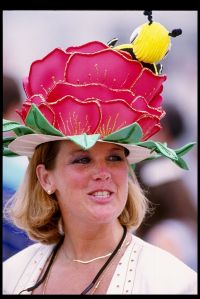 1 May 1993:  General view of a fan watching the Kentucky Derby at Churchill Downs in Louisville, Kentucky. Mandatory Credit: Jonathan Daniel  /Allsport