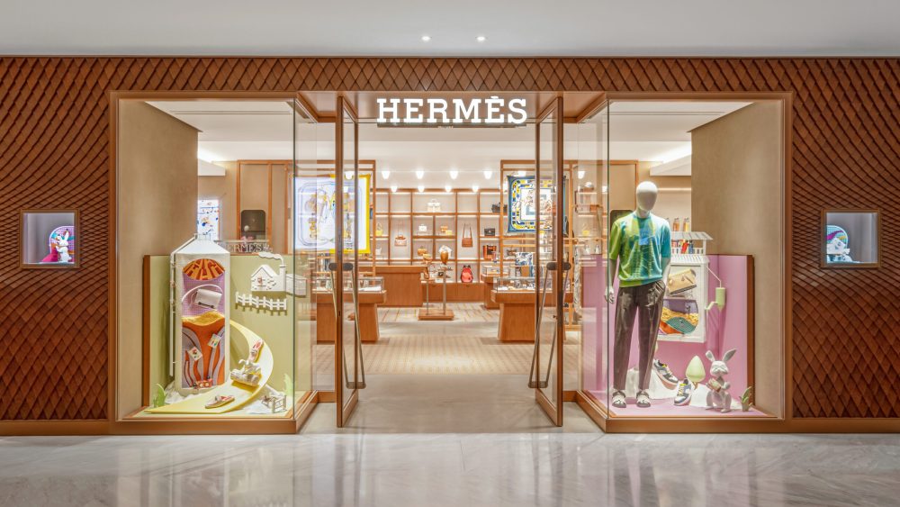 Hermès' renovated and expanded store in Beijing’s Peninsula Hotel.
