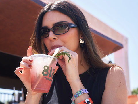 Kendall Jenner at the 818 Tequila Activation during the Revolve Festival.