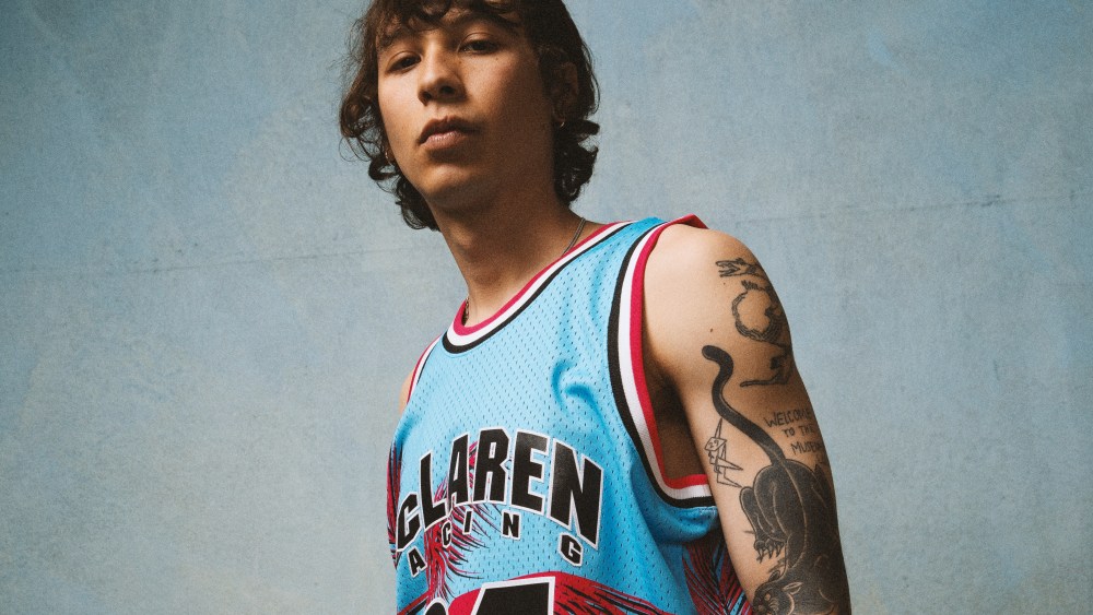McLaren x Mitchell & Ness Miami Grand Prix tank.