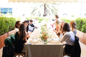 The scene at the Tod's & Elizabeth Stewart Lunch.