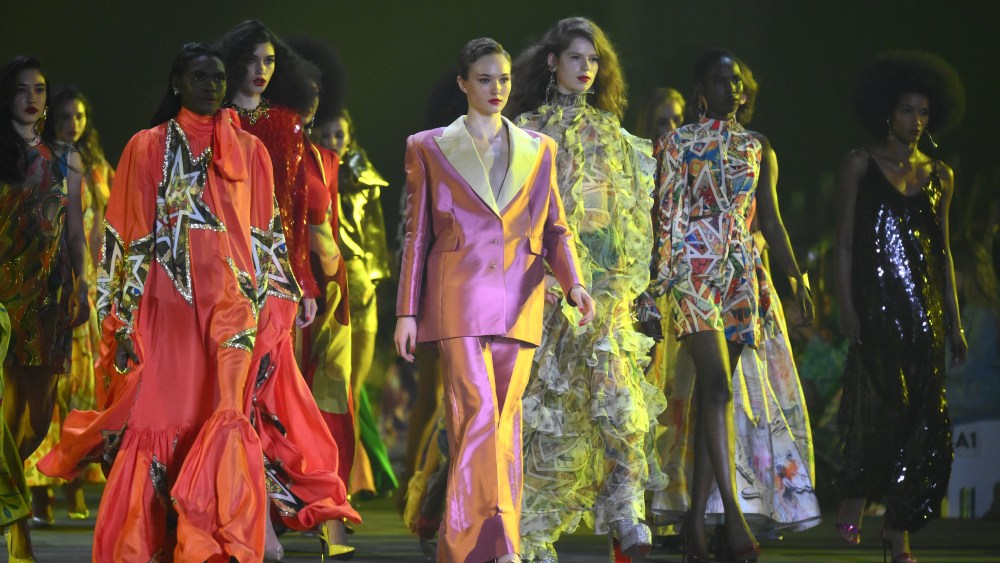 The finale of the Alémais show  at Carriageworks at Afterpay Australian Fashion Week's Resort 2024 showcase, May 15, 2023, Sydney, Australia.