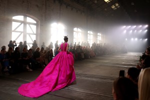 SYDNEY, AUSTRALIA - MAY 15: A model walks the runway during the Yousef Akbar show during Afterpay Australian Fashion Week 2023 at Carriageworks on May 15, 2023 in Sydney, Australia. (Photo by Mark Nolan/Getty Images for AAFW)