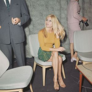 French actress Brigitte Bardot at London Airport, 2nd September 1966.  (Photo by Keystone/Hulton Archive/Getty Images)