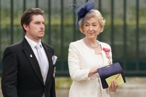 Andrea Leadsom arriving at Westminster Abbey, London, ahead of the coronation of King Charles III and Queen Camilla on Saturday. Picture date: Friday May 5, 2023. (Photo by Jacob King/PA Images via Getty Images)