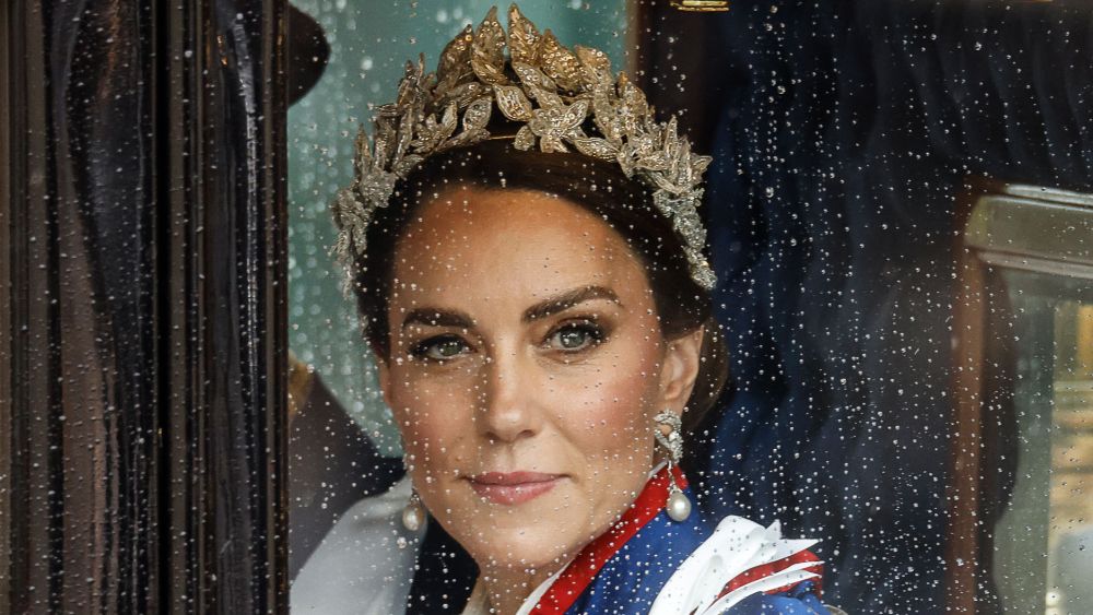 Britain's Catherine, Princess of Wales returns back to Buckingham Palace from Westminster Abbey in central London on May 6, 2023, after the coronations of Britain's King Charles III and Britain's Queen Camilla. - The set-piece coronation is the first in Britain in 70 years, and only the second in history to be televised. Charles will be the 40th reigning monarch to be crowned at the central London church since King William I in 1066. Outside the UK, he is also king of 14 other Commonwealth countries, including Australia, Canada and New Zealand. Camilla, his second wife, was crowned alongside him, and will now be known as Queen Camilla. (Photo by Odd ANDERSEN / AFP) (Photo by ODD ANDERSEN/AFP via Getty Images)