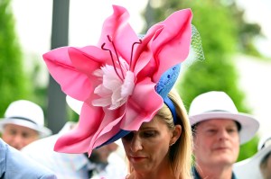 LOUISVILLE, KENTUCKY - MAY 07: An attendee wearing a hat is seen during the 148th Kentucky Derby at Churchill Downs on May 07, 2022 in Louisville, Kentucky. (Photo by Stephen J. Cohen/Getty Images)