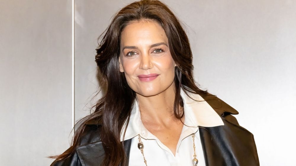 Katie Holmes arriving at the Mikimoto 130th Anniversary Party on Saturday in New York City.