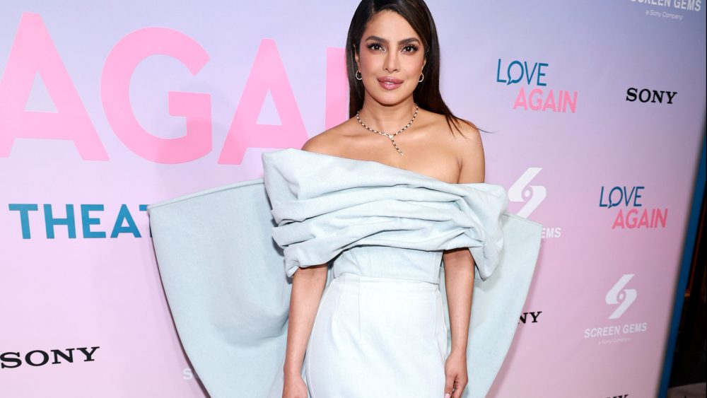 Priyanka Chopra Jonas at the "Love Again" New York Screening on May 3 in New York City.