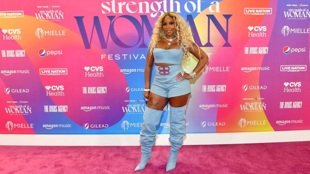 Mary J. Blige at the Strength of a Woman Festival in Atlanta on May 13.