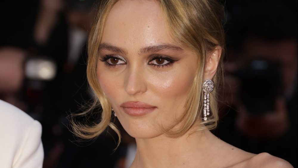 Lily-Rose Depp at "The Idol" red carpet on May 22 in Cannes, France.