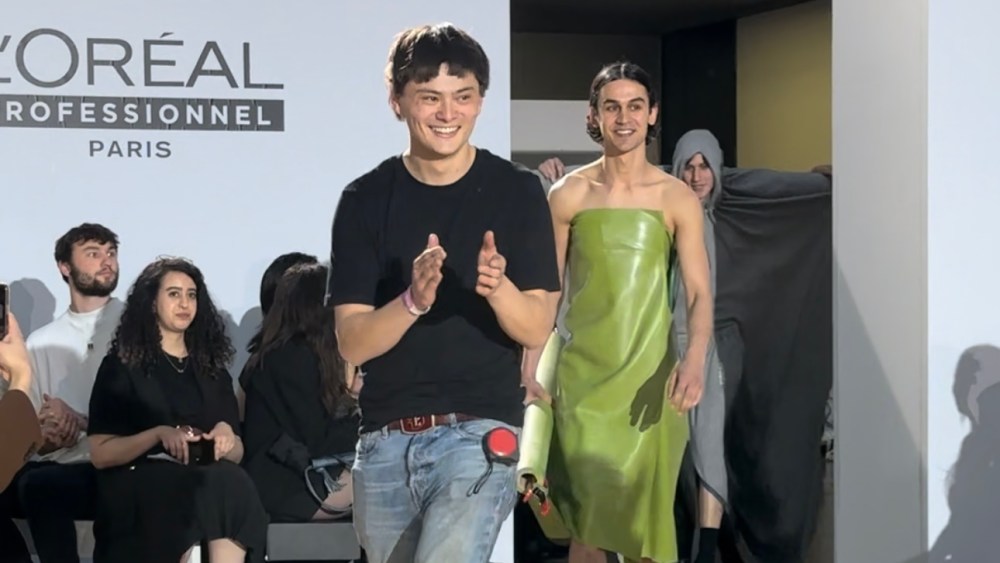 Eden Tan, winner of the L’Oreal Professionnel Young Talent Award at  Central Saint Martins BA graduate show.