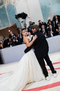Florence Pugh in Valentino with Pierpaolo Piccioli