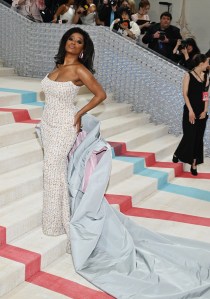 at the 2023 Met Gala: Karl Lagerfeld: A Line of Beauty held at the Metropolitan Museum of Art on May 1, 2023 in New York, New York.