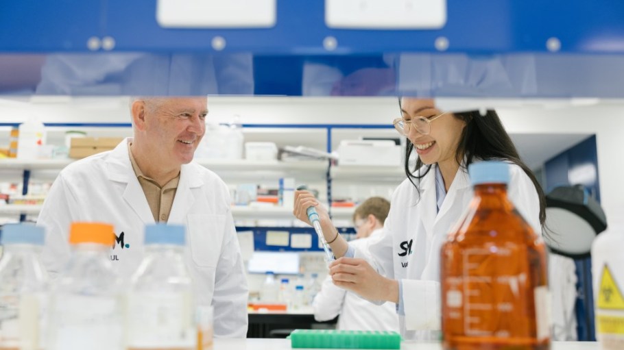 In the lab with Samsara Eco, an Australian textile-to-textile recycling firm.