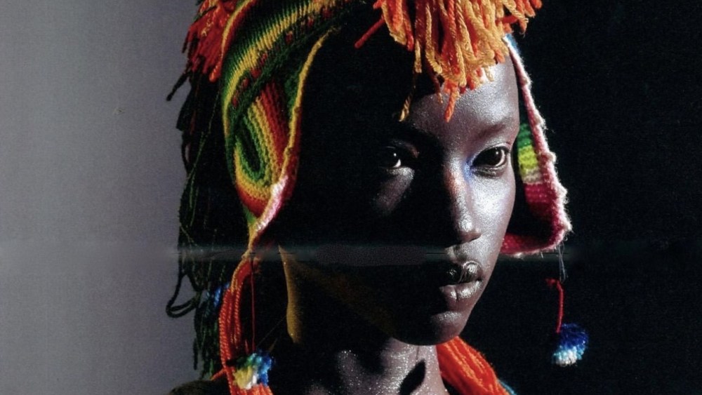 Lot 122 of the auction, a Peruvian-inspired knit hat from Christian Dior Autumn/Winter 2002 collection.