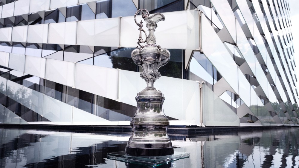 The America's Cup trophy.