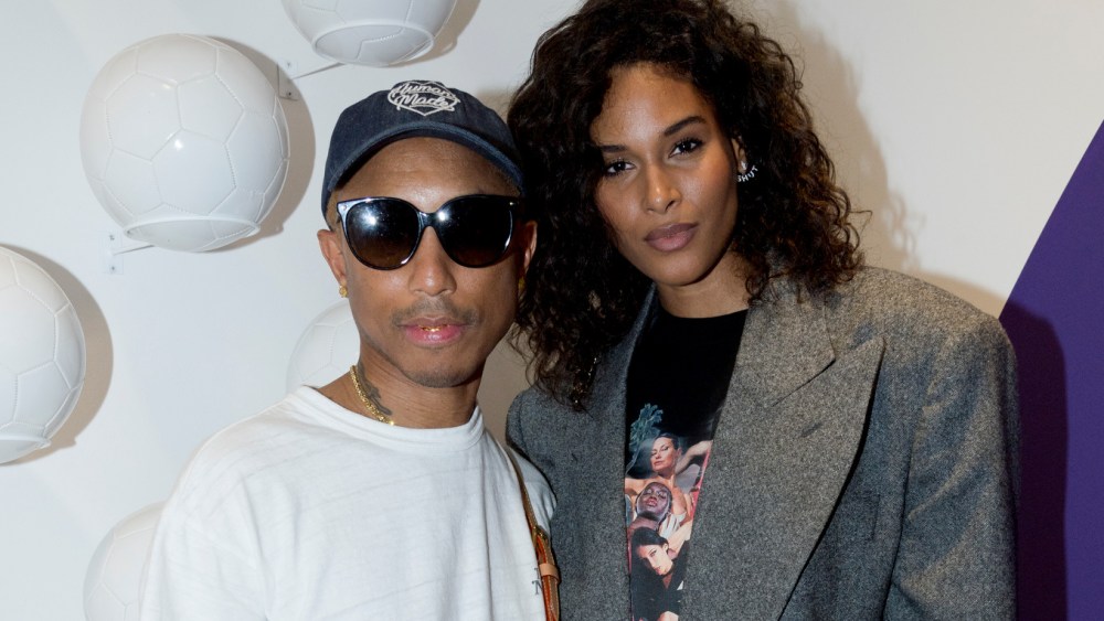 Pharrell Williams and Cindy Bruna