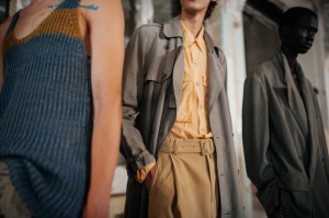 Backstage at Dries Van Noten Men's Spring 2024