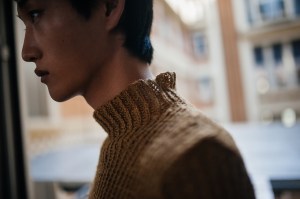 Backstage at Dries Van Noten Men's Spring 2024
