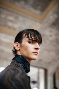 Backstage at Dries Van Noten Men's Spring 2024
