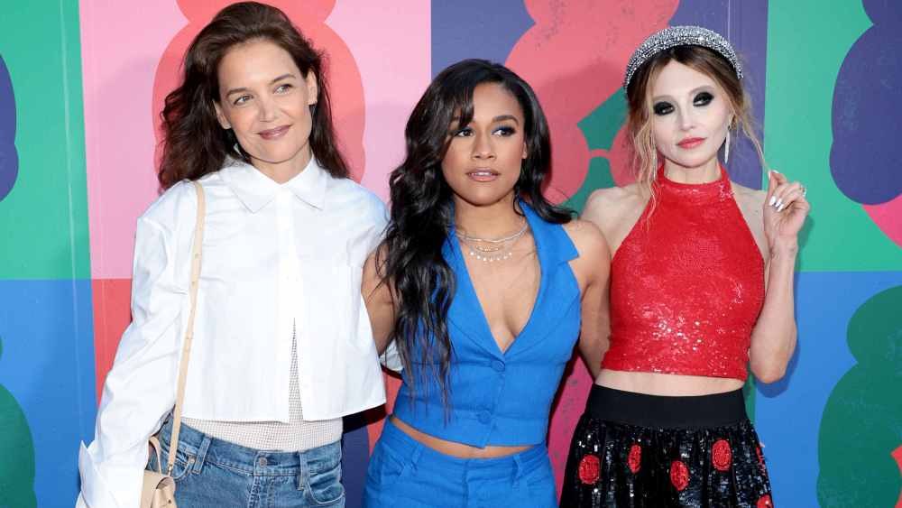 Katie Holmes, Ariana DeBose and Stacey Bendet