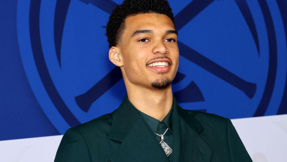 no 1 draft pic, Victor Wembanyama at the 2023 NBA draft on June 22 in New York City.