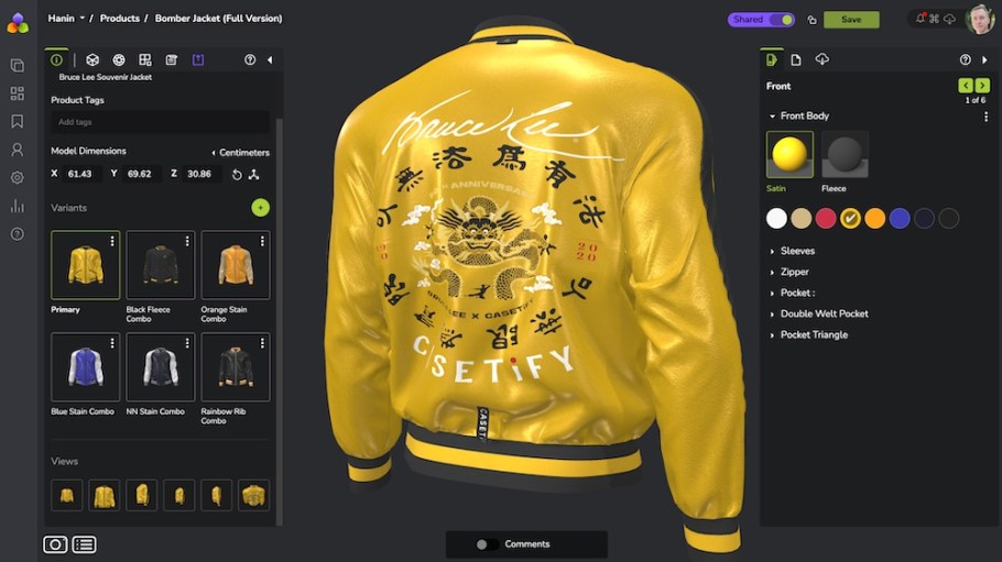 Hanin is using Embodee's Orchids platform to support its made-to-order model.