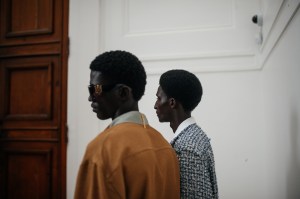 Backstage at Amiri Men's Spring 2024