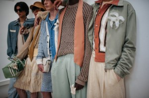 Backstage at Amiri Men's Spring 2024