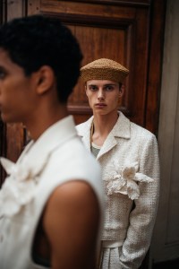 Backstage at Amiri Men's Spring 2024
