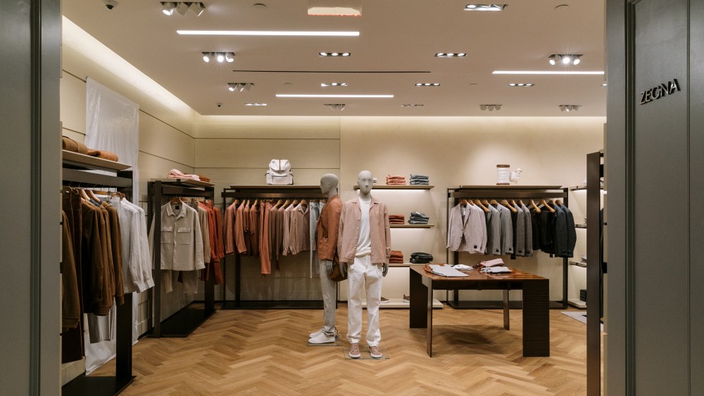 The Zegna shop at Goodman's men's store.