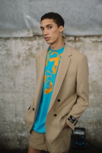Backstage at MSGM Men’s Spring 2024