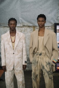 Backstage at MSGM Men’s Spring 2024
