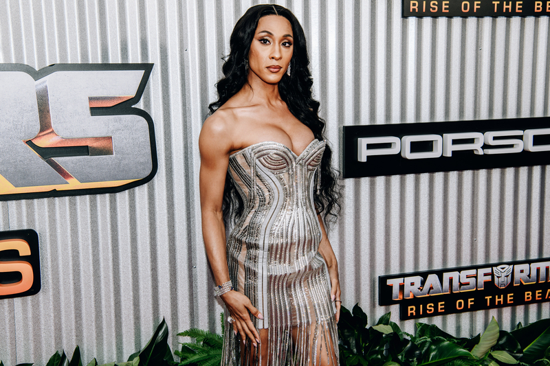 Michaela Jaé Rodriguez at the "Transformers: Rise of the Beasts" premiere on June 5 in New York City.