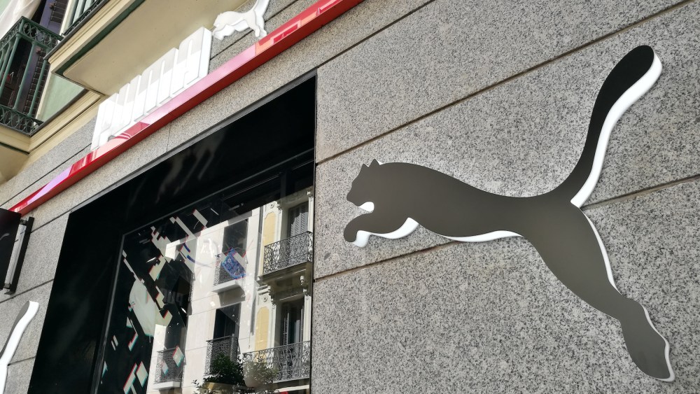 Puma sportwear shop in Fuencarral street in Madrid, Spain.