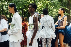 Backstage at Jacquemus RTW Spring 2024