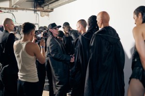 Backstage at Rick Owens Men's Spring 2024