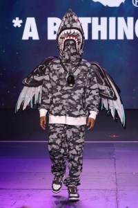 BAPE, June 2023, Terminal 5, New York CityA look from the Bape Runway Show.