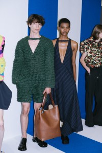 Backstage at JW Anderson RTW Spring 2024