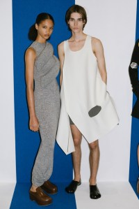 Backstage at JW Anderson RTW Spring 2024