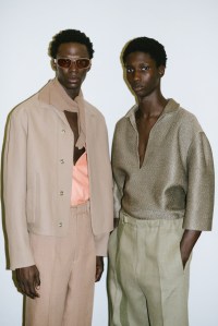 Backstage at Zegna Men's Spring 2024