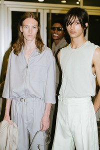 Backstage at Zegna Men's Spring 2024