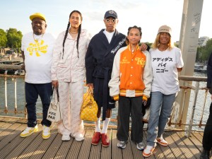 Pharrell Williams and his family