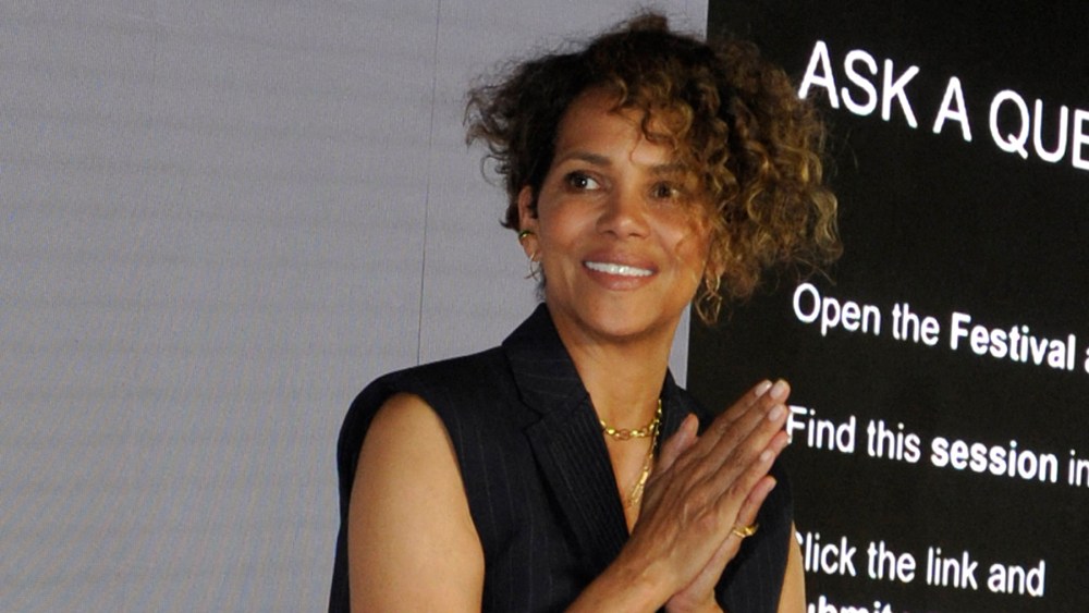 Halle Berry speaks at Cannes Lions , Press Preview at Palais de Festival on June 19, 2023 in Cannes, France. 19 Jun 2023 Pictured: Halle-Berry. Photo credit: Pixmedia/ MEGA TheMegaAgency.com +1 888 505 6342 (Mega Agency TagID: MEGA997580_012.jpg) [Photo via Mega Agency]